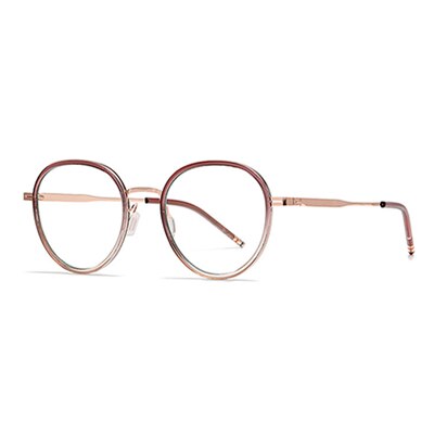 Ralferty Unisex Full Rim Round Acetate Alloy Eyeglasses D819 Full Rim Ralferty C511 Brown China