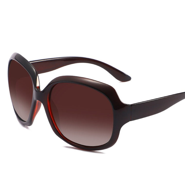 Reven Jate Women's Full Rim Square Oval Acetate Polarized Sunglasses 3113 Sunglasses Reven Jate brown Black 