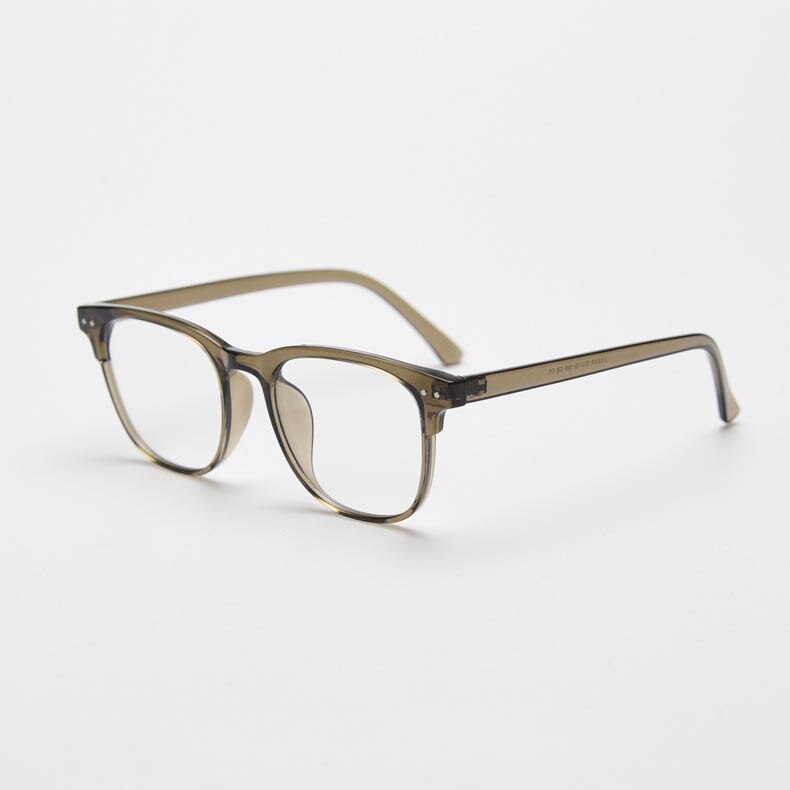 CCspace Unisex Full Rim Big Square Tr 90 Titanium Eyeglasses 55804 Full Rim CCspace Green China