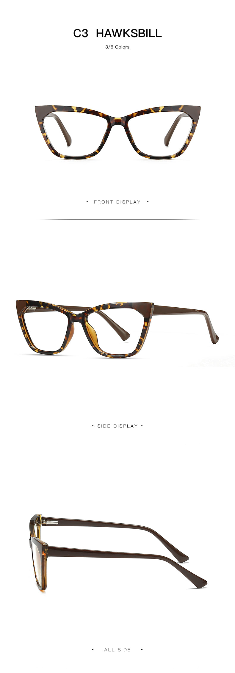 Gmei Women's Full Rim TR 90 Titanium Cat Eye Frame Eyeglasses 2040 Full Rim Gmei Optical