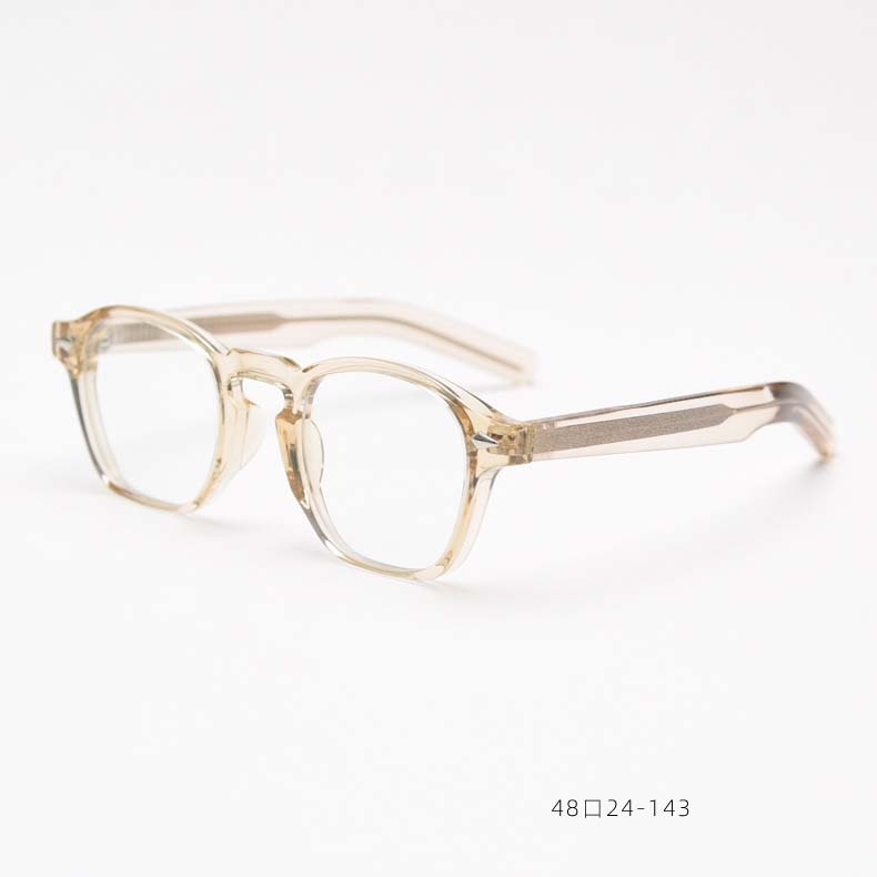 CCspace Unisex Full Rim Square Tr 90 Acetate Eyeglasses 54998 Full Rim CCspace Champagne China