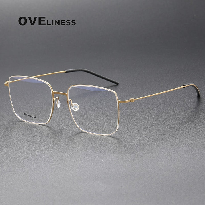 Oveliness Unisex Full Rim Square Screwless Titanium Eyeglasses 5511 Full Rim Oveliness
