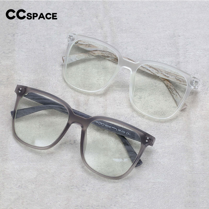 CCspace Unisex Full Rim Square Tr 90 Titanium Frame Eyeglasses 54169 Full Rim CCspace