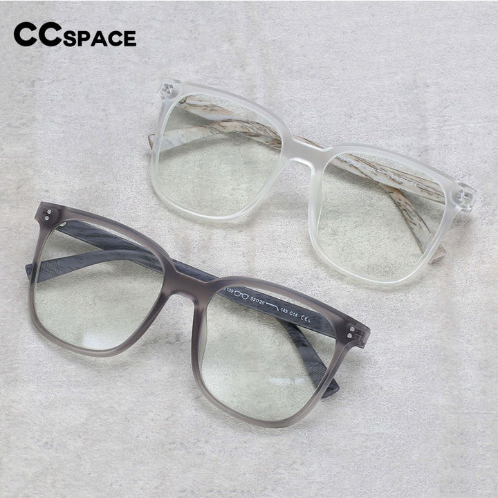 CCspace Unisex Full Rim Square Tr 90 Titanium Frame Eyeglasses 54169 Full Rim CCspace