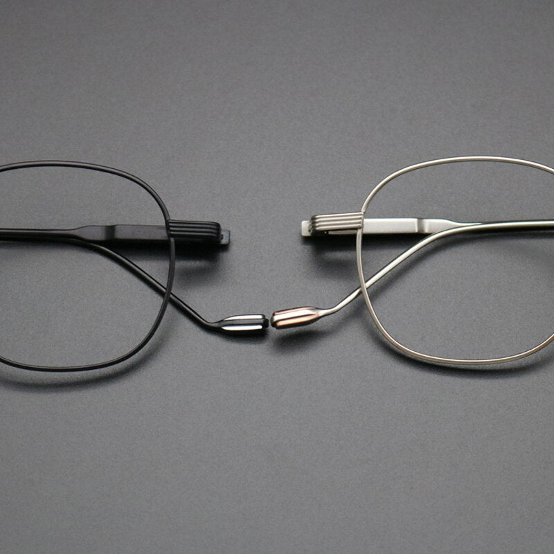 Gatenac Unisex Full Rim Square Titanium Frame Eyeglasses Gxyj421 Full Rim Gatenac
