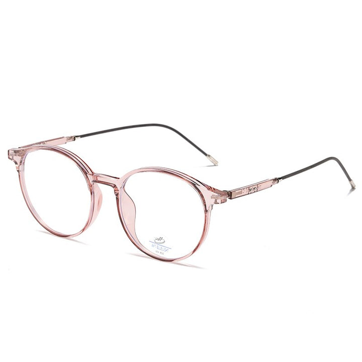 Reven Jate Unisex Full Rim Round Tr 90 Eyeglasses 81233 Full Rim Reven Jate brown