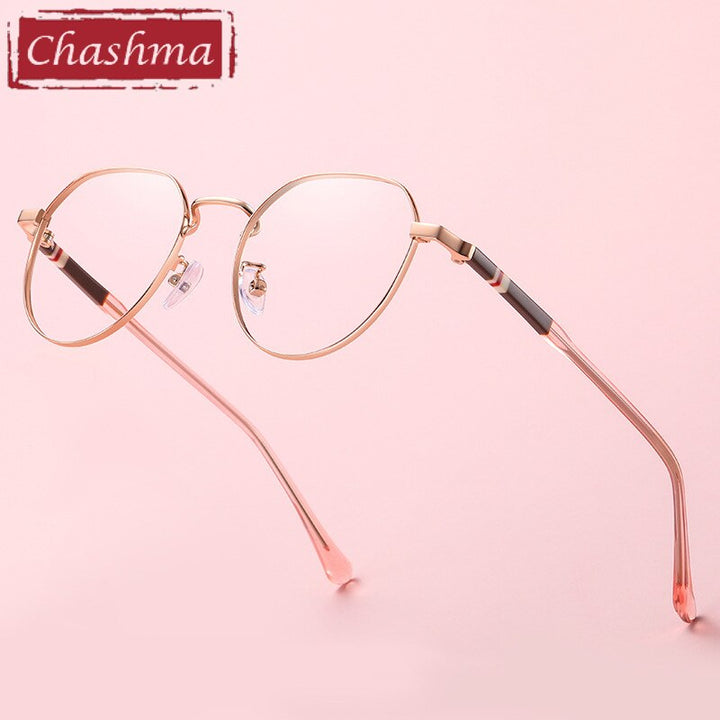 Chashma Unisex Full Rim Round Stainless Steel Frame Eyeglasses 1921 Full Rim Chashma