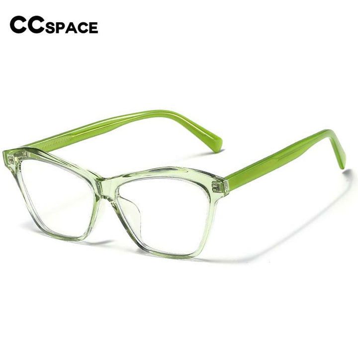 CCspace Women's Full Rim Square Cat Eye Acetate Eyeglasses 55061 Full Rim CCspace