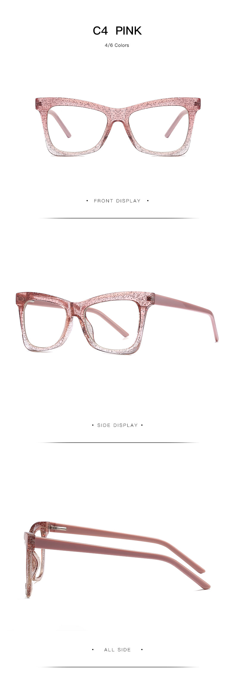 Gmei Women's Full Rim TR 90 Titanium Cat Eye Frame Eyeglasses 2042 Full Rim Gmei Optical