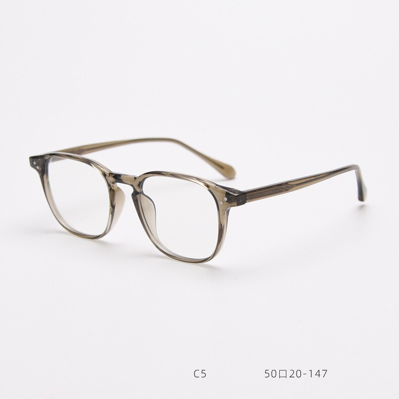 CCspace Unisex Full Rim Square Cat Eye Tr 90 Titanium Eyeglasses 55694 Full Rim CCspace Green China