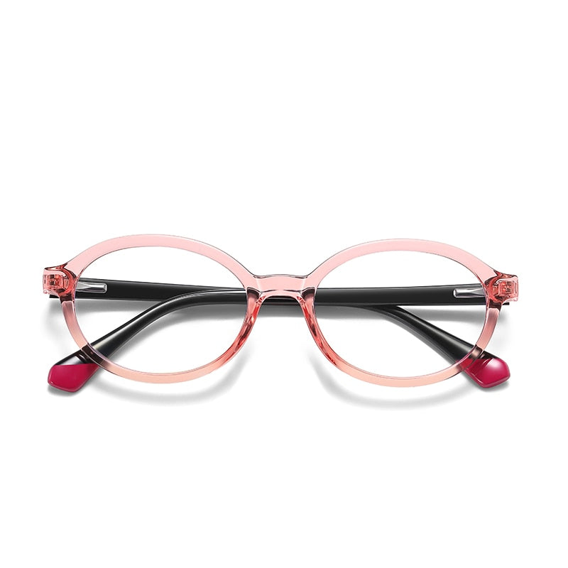 Gmei Unisex Children's Full Rim Round Small Square Tr 90 Titanium Eyeglasses 20205 Full Rim Gmei Optical C5