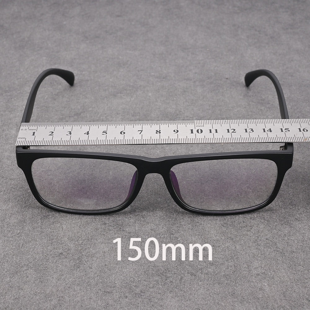 Cubojue Unisex Full Rim Square Tr 90 Titanium Myopic Reading Glasses 003m Reading Glasses Cubojue