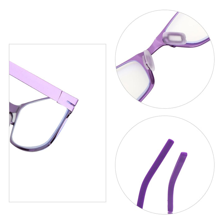 Zirosat Unisex Full Rim Rectangle Alloy Tr 90 Anti Blue Light Reading Glasses Dy1331 Reading Glasses Zirosat