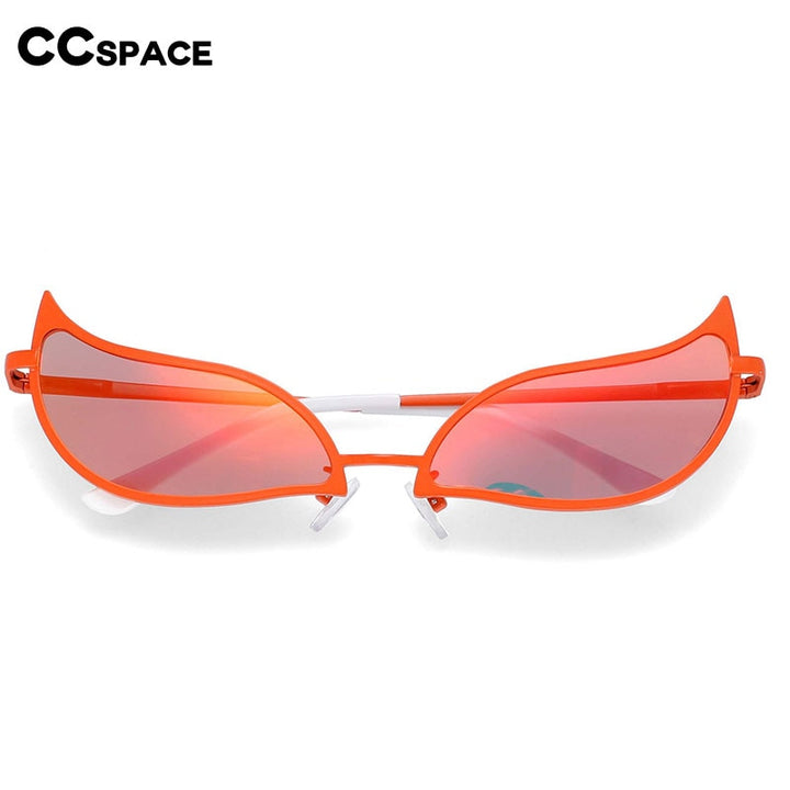 CCspace Unisex Full Rim Cat Eye Alloy Frame Sunglasses 54328 Sunglasses CCspace Sunglasses