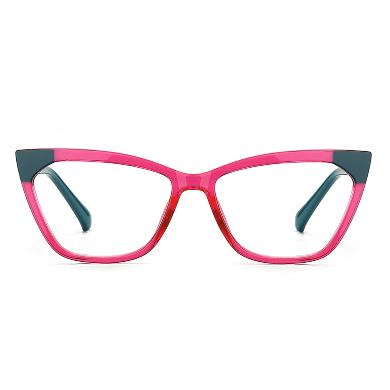 Gmei Women's Full Rim TR 90 Titanium Cat Eye Frame Eyeglasses 2040 Full Rim Gmei Optical