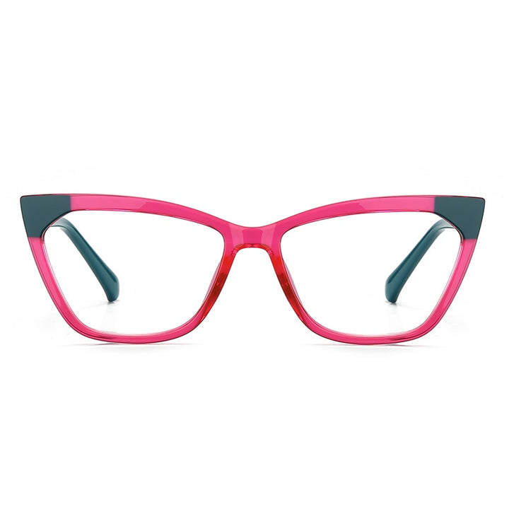 Gmei Women's Full Rim TR 90 Titanium Cat Eye Frame Eyeglasses 2040 Full Rim Gmei Optical