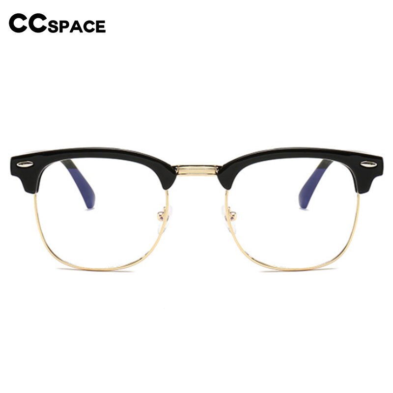 CCspace Unisex Full Rim Square Tr 90 Eyeglasses 54622 Full Rim CCspace