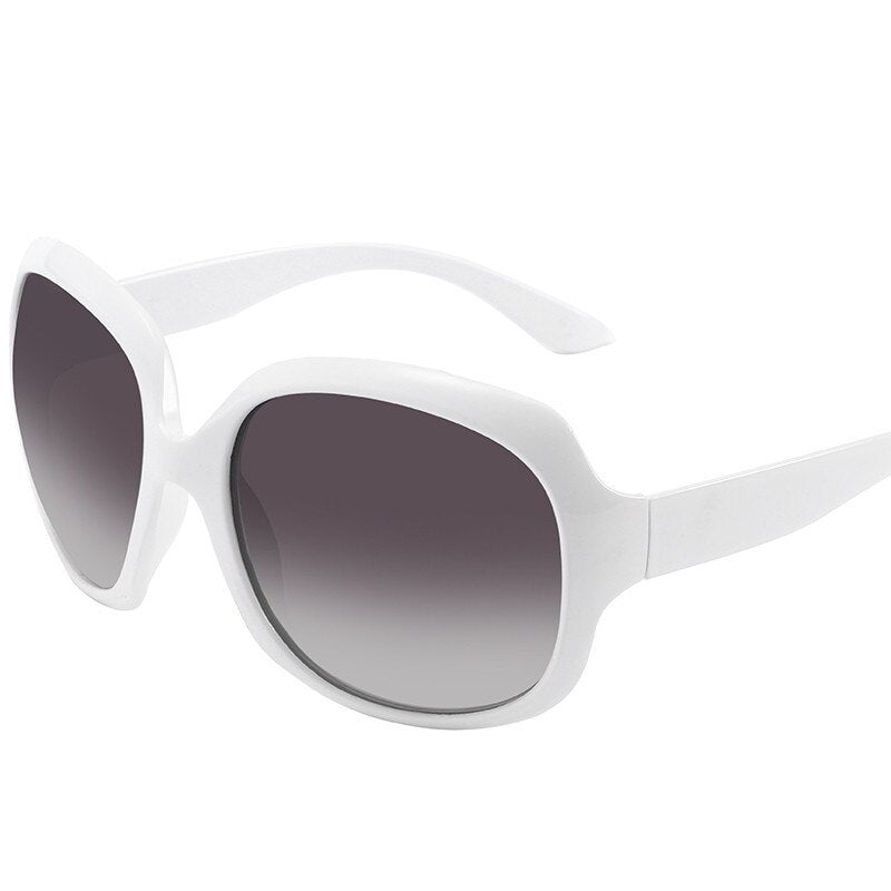 Reven Jate Women's Full Rim Square Oval Acetate Polarized Sunglasses 3113 Sunglasses Reven Jate white Black 
