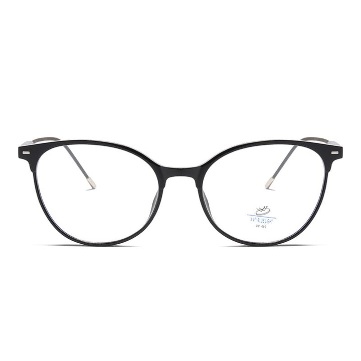 Reven Jate Unisex Full Rim Round Square Tr 90 Eyeglasses 81235 Full Rim Reven Jate