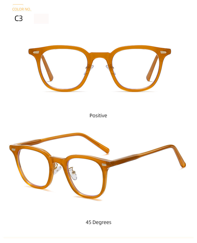 Zirosat Women's Full Rim Tr 90 Square Frame Eyeglasses B1811 Full Rim Zirosat