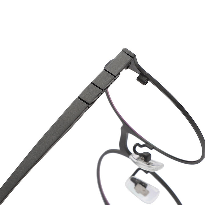 Reven Jate Unisex Full Rim Round Titanium Frame Eyeglasses 71080 Full Rim Reven Jate