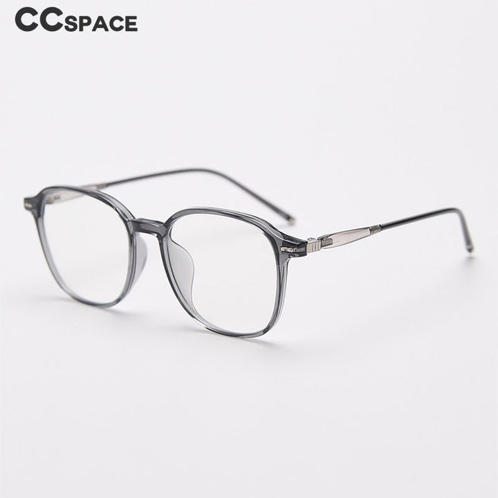 CCspace Unisex Full Rim Square Tr 90 Titanium Eyeglasses 55686 Full Rim CCspace