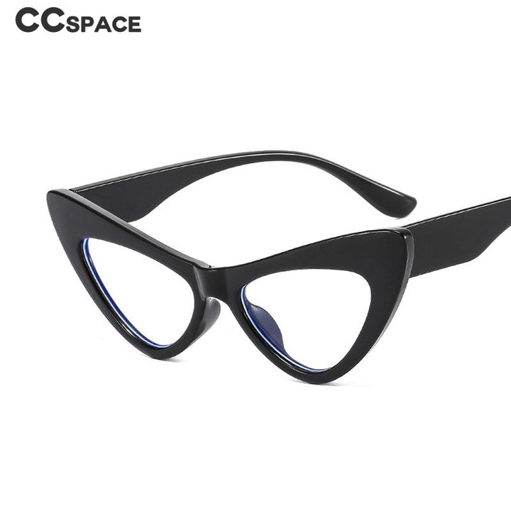 CCspace Women's Full Rim Oversized Cat Eye Acetate Eyeglasses 53299 Full Rim CCspace