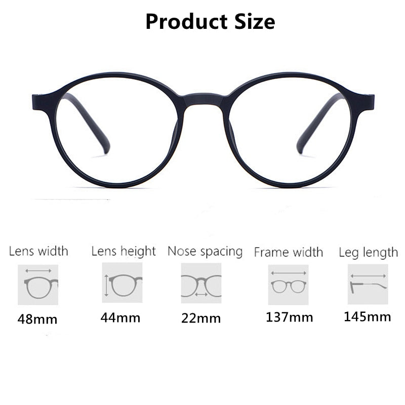 Gmei Unisex Full Rim TR 90 Titanium Alloy Round Frame Eyeglasses3050 Full Rim Gmei Optical   