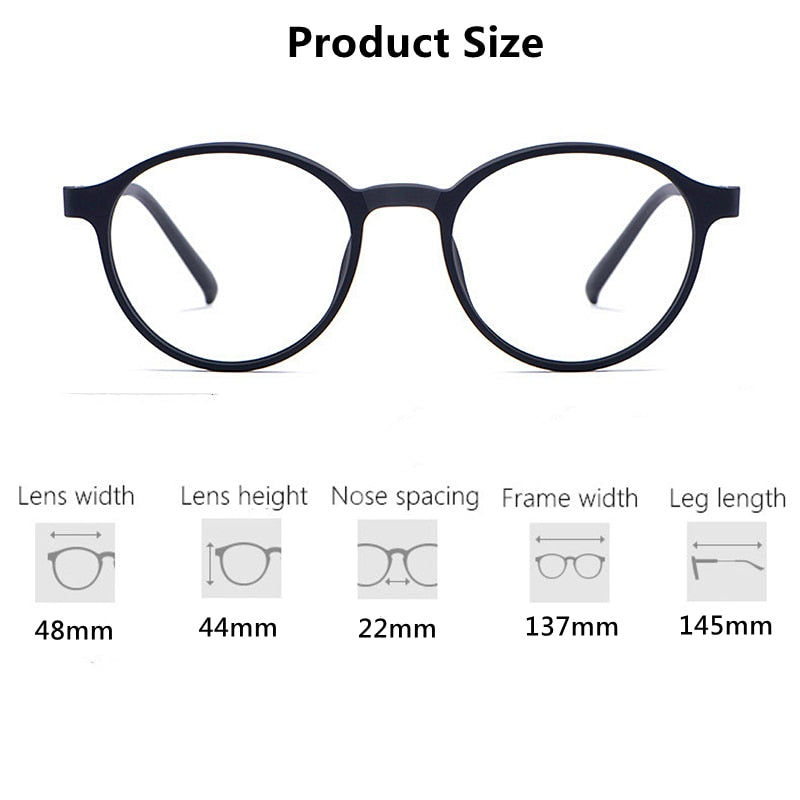 Gmei Unisex Full Rim TR 90 Titanium Alloy Round Frame Eyeglasses3050 Full Rim Gmei Optical