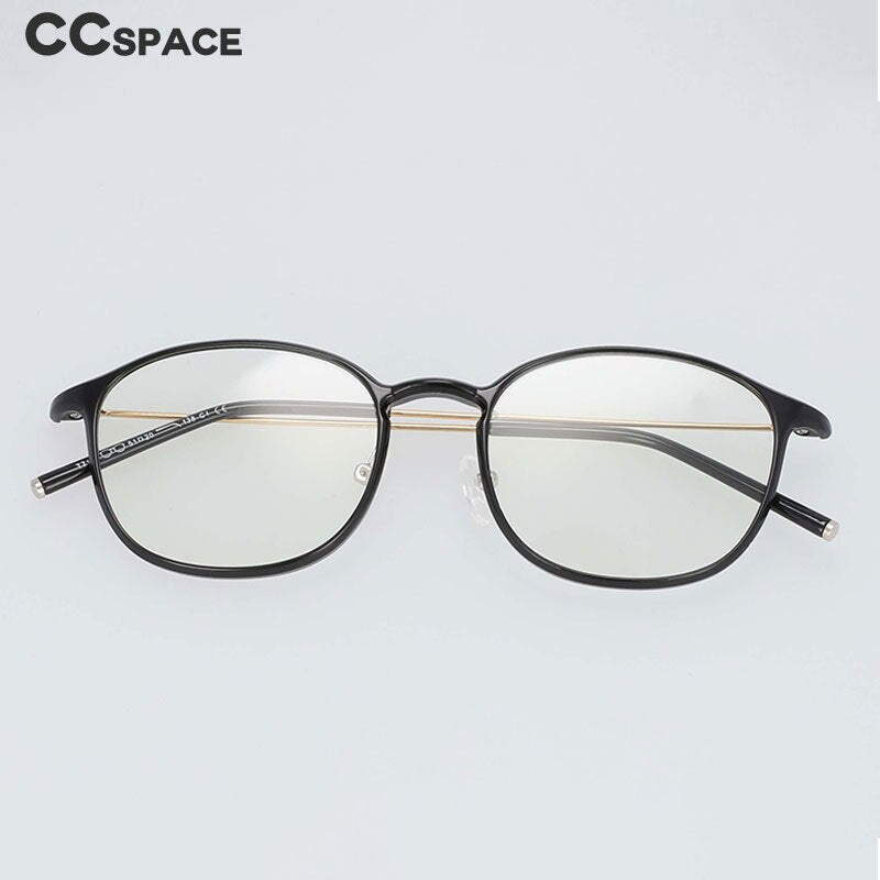 CCspace Unisex Full Rim Square Tr 90 Titanium Frame Eyeglasses 54315 Full Rim CCspace
