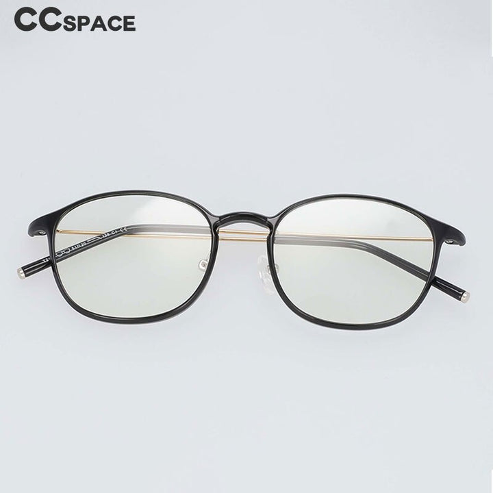 CCspace Unisex Full Rim Square Tr 90 Titanium Frame Eyeglasses 54315 Full Rim CCspace