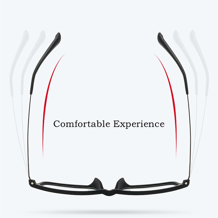 Yimaruili Unisex Full Rim Small Rectangle Square Tr 90 Titanium Eyeglasses 3085 Full Rim Yimaruili Eyeglasses