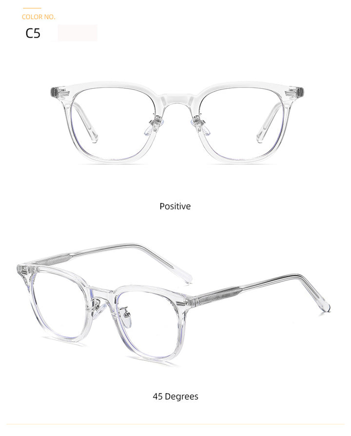 Zirosat Women's Full Rim Tr 90 Square Frame Eyeglasses B1811 Full Rim Zirosat   