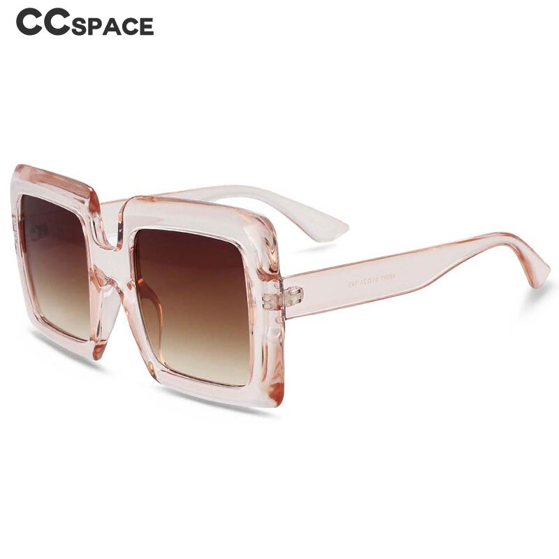 CCspace Women's Full Rim Oversized Square Resin Frame Sunglasses 54244 Sunglasses CCspace Sunglasses