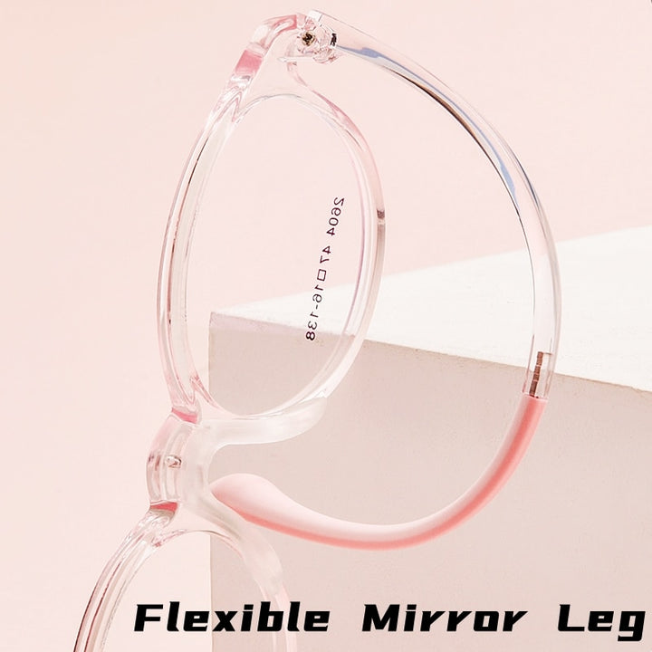 Yimaruili Children's Unisex Full Rim Tr 90 Round Eyeglasses 2604et Full Rim Yimaruili Eyeglasses