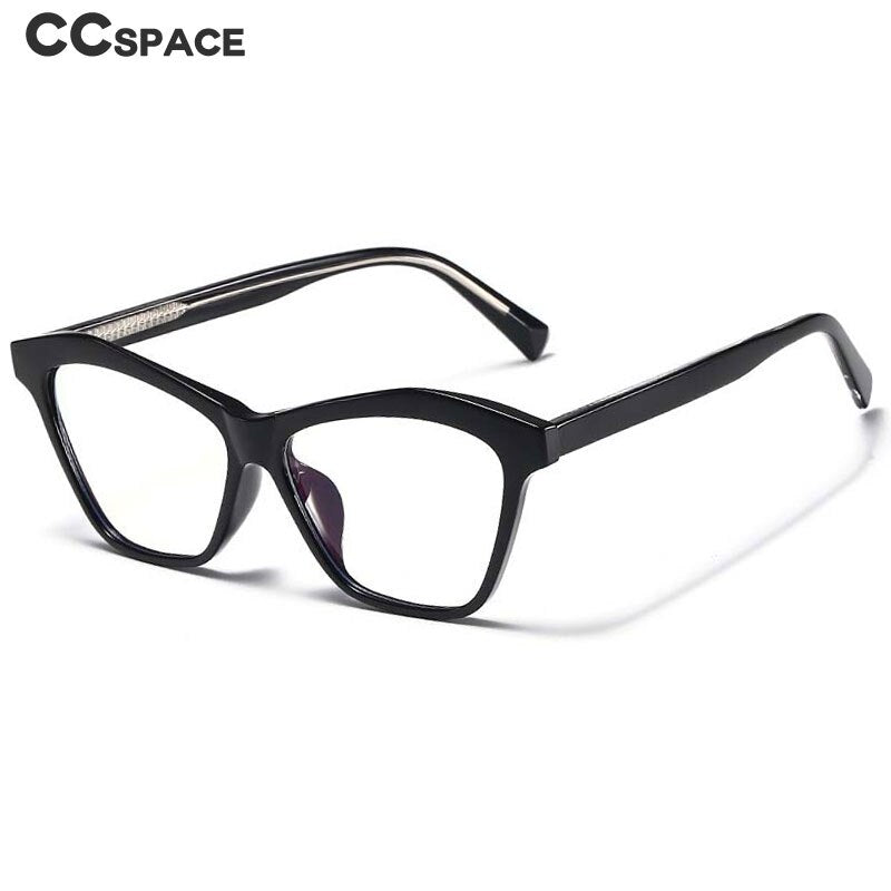 CCspace Women's Full Rim Square Cat Eye Acetate Eyeglasses 55061 Full Rim CCspace