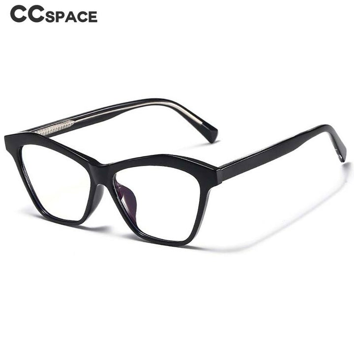 CCspace Women's Full Rim Square Cat Eye Acetate Eyeglasses 55061 Full Rim CCspace