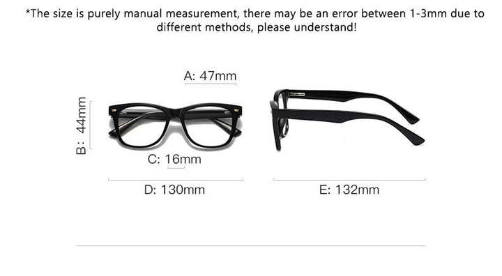 CCspace Children's Unisex Full Rim Square Tr 90 Titanium Frame Eyeglasses 54574 Full Rim CCspace