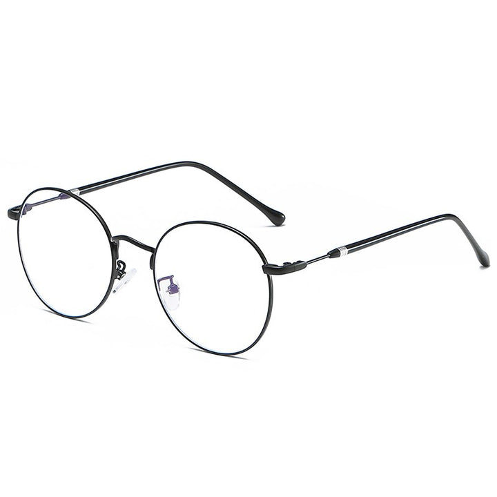 Reven Jate Unisex Full Rim Round Alloy Eyeglasses 1912 Full Rim Reven Jate