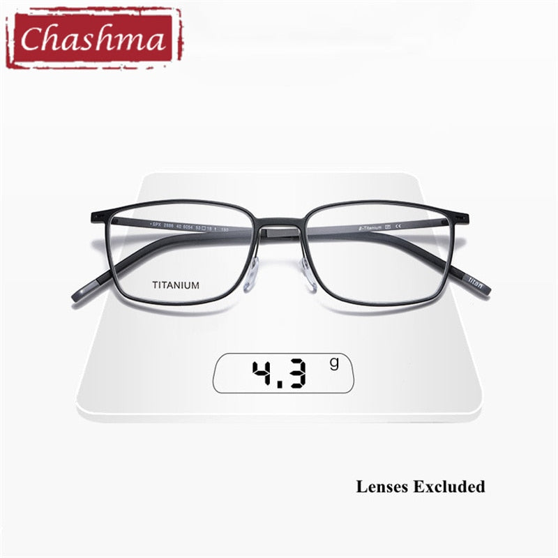 Chashma Ottica Unisex Full Rim Square Tr 90 Titanium Eyeglasses 2886 Full Rim Chashma Ottica