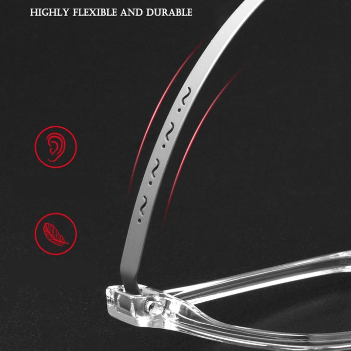 Hotony Unisex Full Rim Square Tr 90 Alloy Eyeglasses 99103T Full Rim Hotony