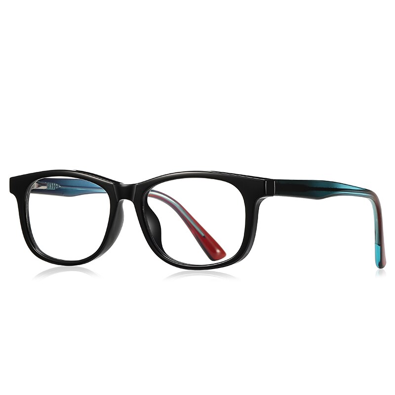 Zirosat Children's Unisex Full Rim Square Tr 90 + Cp Eyeglasses 20212 Full Rim Zirosat C1
