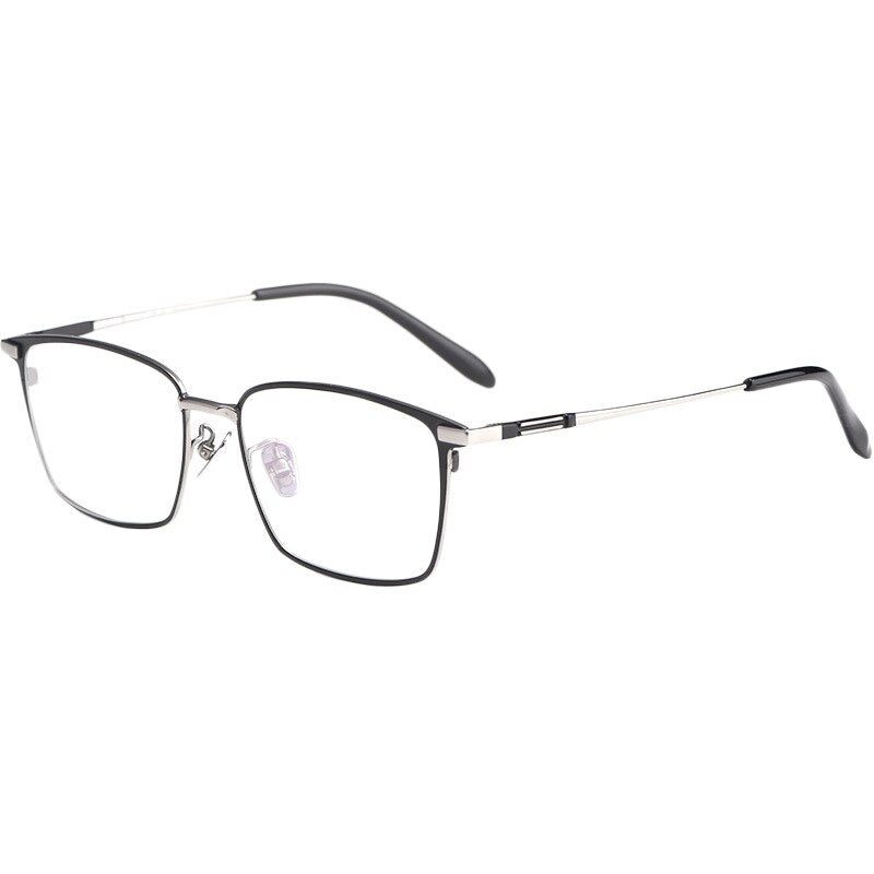 Hotochki Unisex Full Rim Square Titanium Frame Eyeglasses L1831 Full Rim Hotochki
