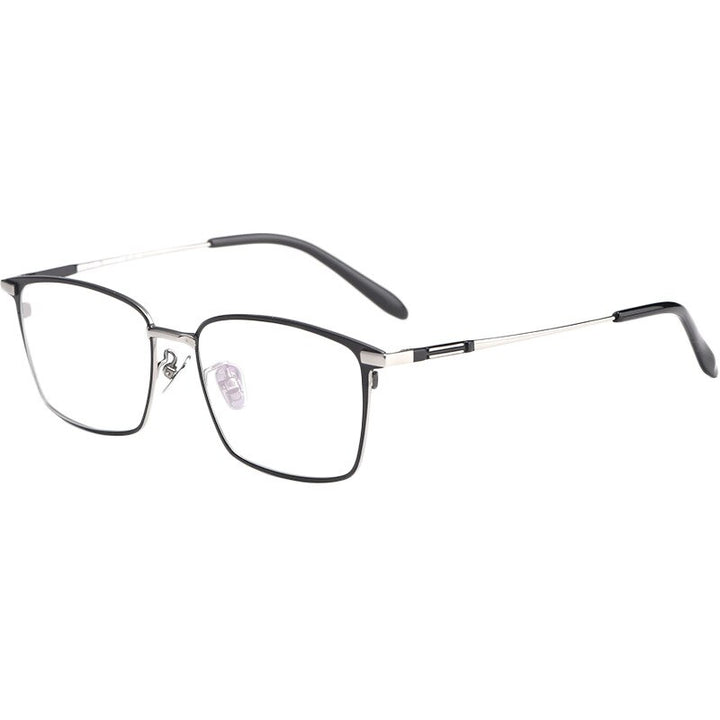 Hotochki Unisex Full Rim Square Titanium Frame Eyeglasses L1831 Full Rim Hotochki