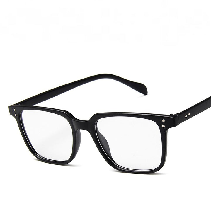 CCspace Unisex Full Rim Square Acetate Eyeglasses 55436 Full Rim CCspace SandBlack China