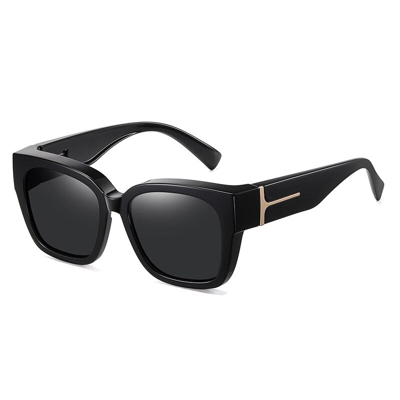 Reven Jate Unisex Full Rim Square Tr 90 Polarized Cover Sunglasses 7511 Sunglasses Reven Jate