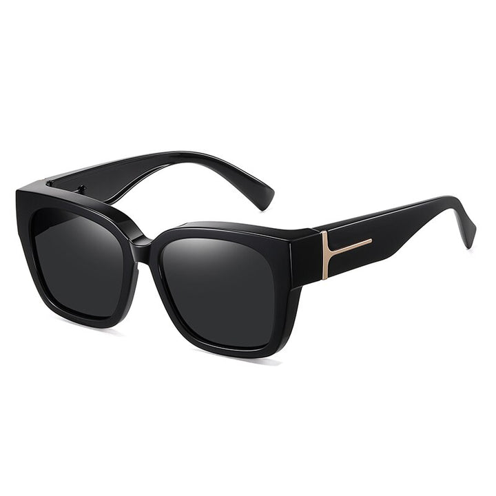 Reven Jate Unisex Full Rim Square Tr 90 Polarized Cover Sunglasses 7511 Sunglasses Reven Jate