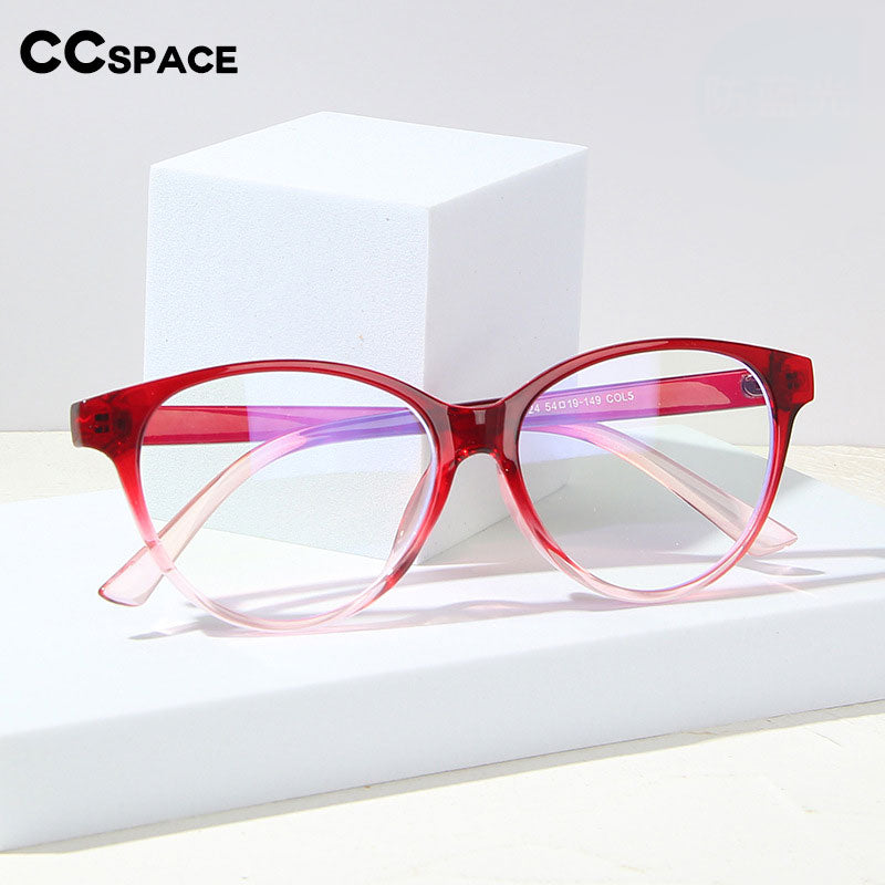 CCspace Unisex Full Rim Square Acetate Eyeglasses 55438 Full Rim CCspace