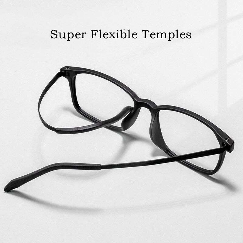 Yimaruili Unisex Full Rim Square Tr 90 Titanium Eyeglasses 9834XP Full Rim Yimaruili Eyeglasses