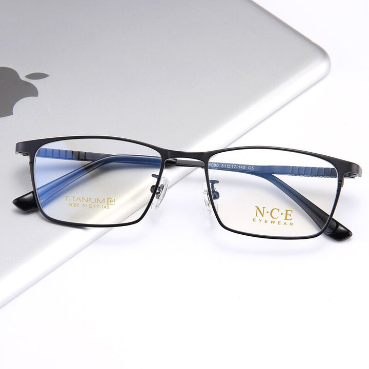Reven Jate Unisex Full Rim Square Titanium Eyeglasses 5000 Full Rim Reven Jate